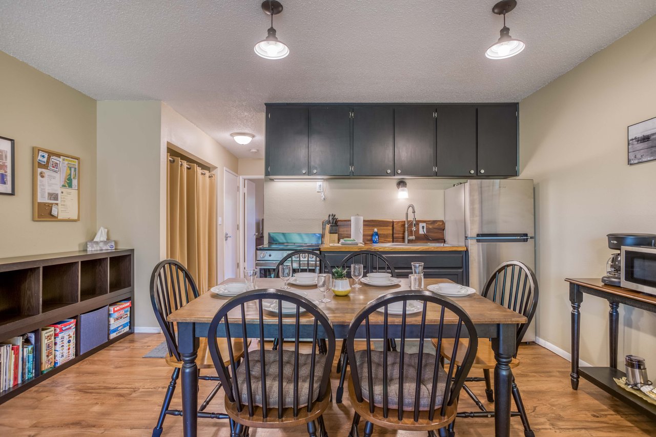 Dining Area with Kitchen Views