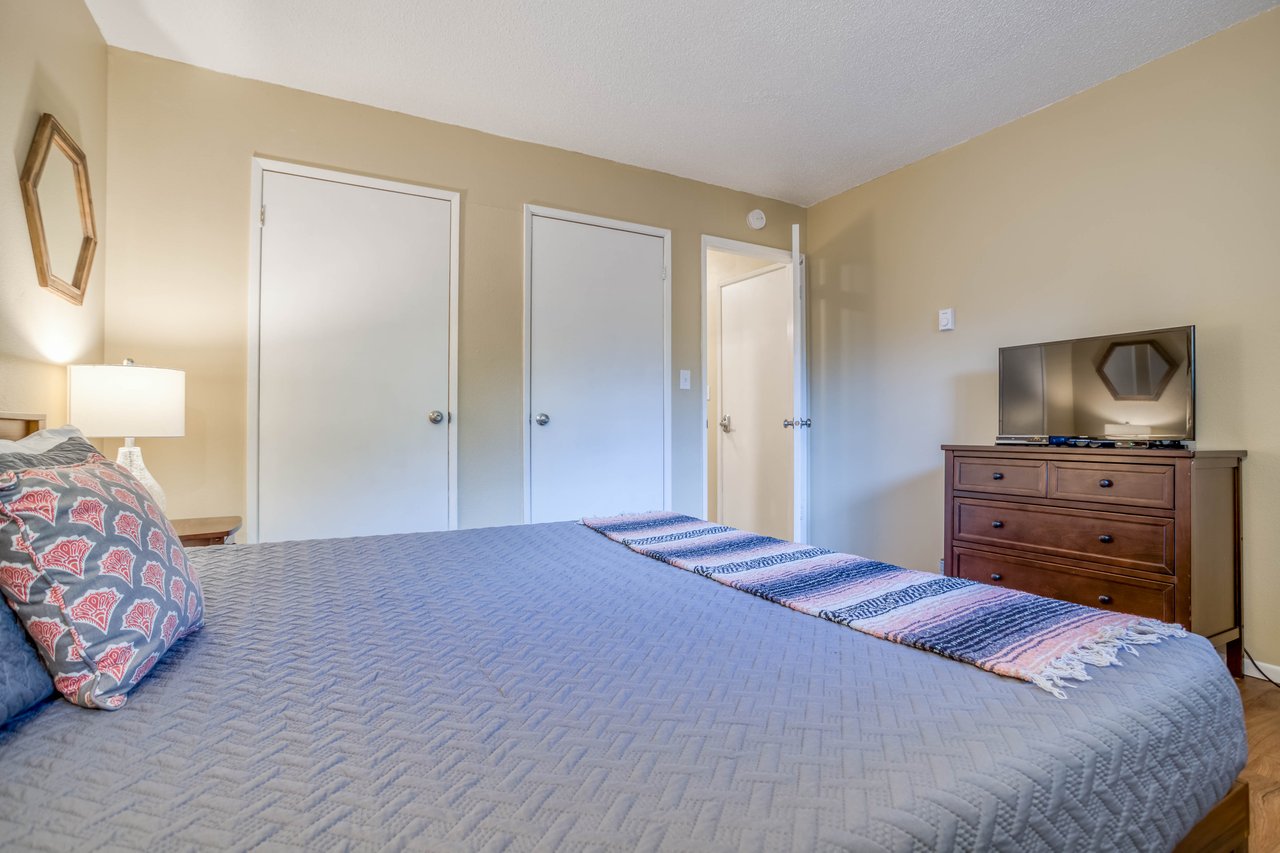 Bedroom 1 with Amenities