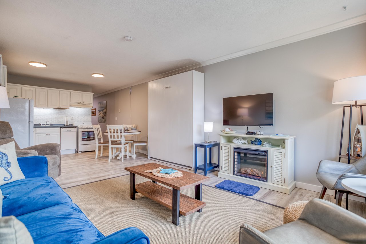 Living Room with Amenities