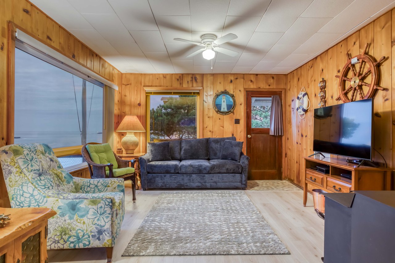 Comfortable sofas in the living room