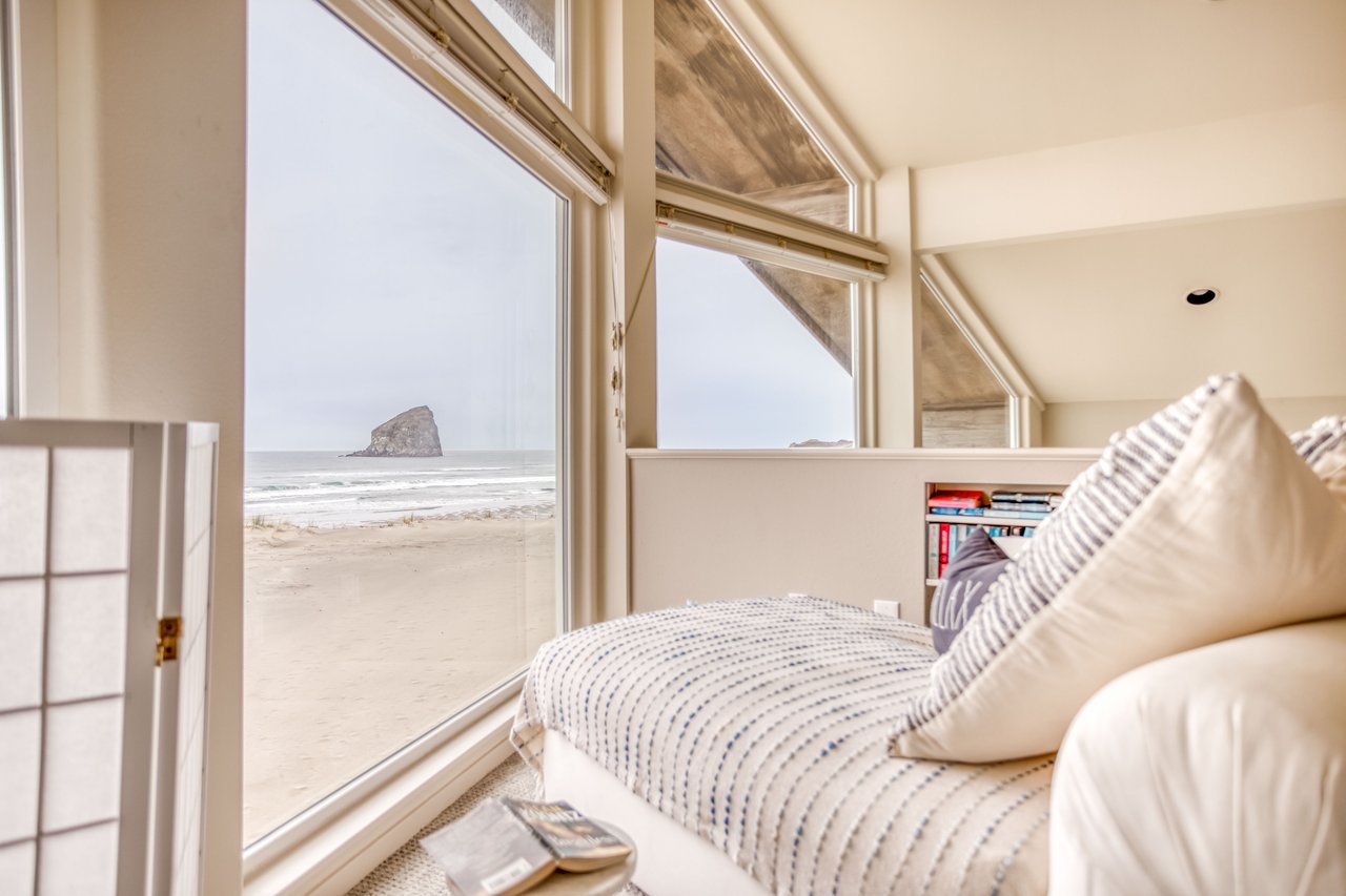 Views from the loft reading area